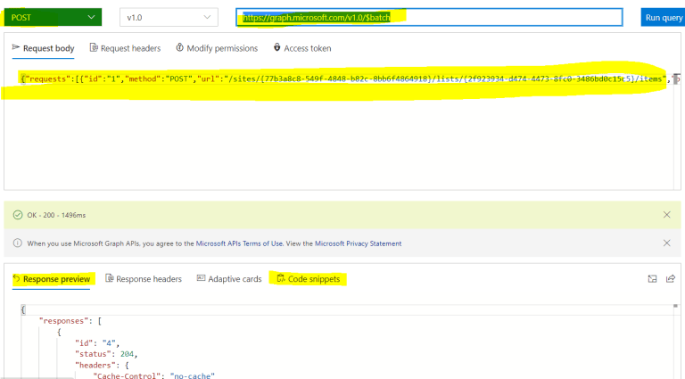 Batch SharePoint requests [GET, POST, PATCH, DELETE] in PowerAutomate ...